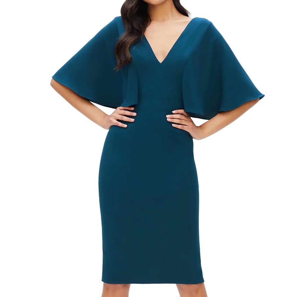 NWOT Dress the Population Louisa Dress in Peacock